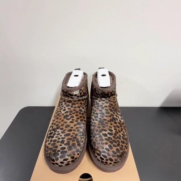 UGG Leopard Print Ankle Boots - Picture 2 of 5